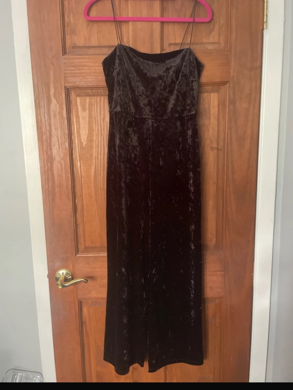 Women's Black Velvet jumpsuit